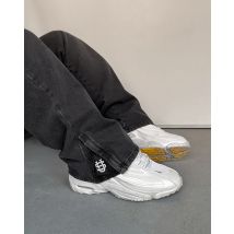 Jeans Hip-hop 2026 con monete d'oro, stile Y2K retrò, a vita bassa, gamba larga, con cerniera, abbigliamento Y2K, moda uomo, jeans ricamati larghi