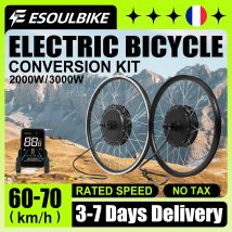 ESOULBIKE Kit bicicletta elettrica e-bike Posteriore 52V 2000W ebike Kit di conversione bici elettrica 26 28 pollici 700C Motore mozzo ruota