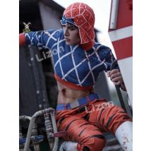 Anime Jojo 5 Jojos bizarres Abenteuer Cosplay Guido Mista Cosplay Kostüm Hut Top Pullover Cosplay Kostüm goldenen Wind