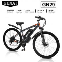 GUNAI GN29 Bici elettrica per adulti Bicicletta da strada elettrica 48V 15Ah MTB E-bike 29" Mountain Ebike