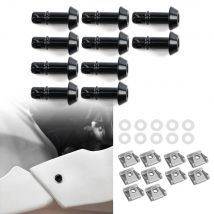 Chiusura per carenatura da corsa a sgancio rapido 19 mm universale per scooter fuoristrada doppio sport moto da strada Honda Yamaha Kawasaki