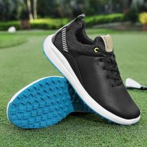 Wasserdichte Herren-Golfschuhe, Schnür-Golf-Trainings-Sneaker, ohne Spikes, atmungsaktive Business-Kleiderschuhe, lässige Reisen