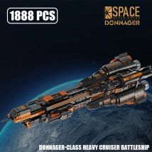 MOC Donnager Class Heavy Cruiser Schlachtschiff Bausteine The Expanse Raumschiff Modell Montage Ziegel Spielzeug Kinder Weihnachtsgeschenk