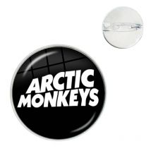ARCTIC MONKEYS Pins Badge Decoration Glass Dome Brooches Metal Badges For Clothes Backpack Hat Decoration Gift