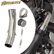 Motorrad 51mm Auspuff Mid Link Rohr Verbinden Schalldämpfer Geändert Für KTM DUKE 125 250 390 Abenteuer RC390 2020 2021 2022 2023
