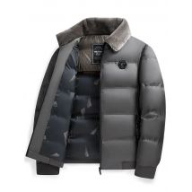 2025 Autumn/Winter New Men's Down Cotton Jacket Thickened Warm Collar Detachable Business and Leisure Dad's Clothing