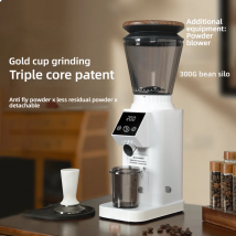 CAFOVO G142C Elektrische Kaffeemühle, 42 mm, Edelstahl, konischer Grat, Plasma, antistatisch, 400 U/min, langsame Mahlmühle