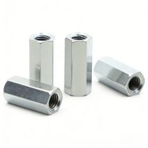 Abstandshalter aus verzinktem Kohlenstoffstahl, Buchse auf Buchse, Abstandshalter mit sechseckigem Bolzen, M3, M4, M5, M6