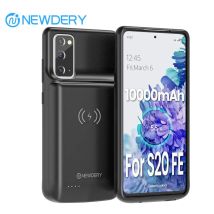 10000 mAh Batterie Fall Für Samsung Galaxy S20 FE Erweiterte Batterie Pack Drahtlose Lade Fall Power Bank Telefon SmartCover