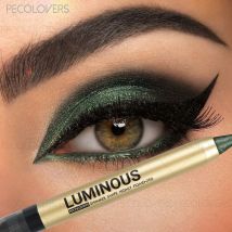 Ombretto luccicante da 1 pezzo, penna per ombretto a doppia estremità, con pennello, trucco occhi accattivante resa cromatica elevata, trucco da concerto