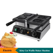 Eistüte Kitty Waffel maschine 220v elektrische Kitty Katze Brot Waffel maschine offener Mund Waffeleisen Maschine