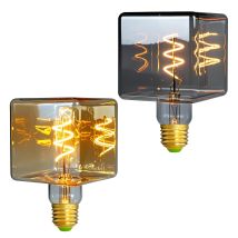 TIANFAN Lampadina Led Vintage G95/G30 Lampadina Edison 4W Dimmerabile 220V 110V E26 E27 Lampadina Decorativa per Cubo di Ghiaccio Giallo Caldo