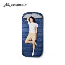 BSWolf Großer Camping-Schlafsack, leicht, für die 3-Jahreszeiten, lockerer, breiter, langer Schlafsack für Erwachsene, Ruhe, Reisen, Wandern, Angeln