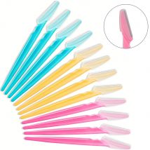 Zestaw brzytw do brwi, uniwersalne golarki do twarzy dla kobiet i mężczyzn, narzędzie do dermaplaningu, łatwe w użyciu ostrza do golenia, narzędzia do makijażu.