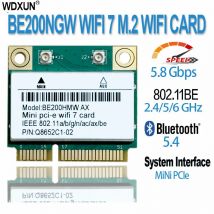 WiFi 7 BE200 PCIE WiFi-Adapter für Bluetooth 5.4 Tri-Band 2,4 G/5 G/6 GHz 8774 Mbit/s BE200NGW Drahtloser Netzwerkadapter Win10/11