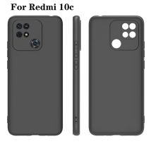 Per Xiaomi Redmi 10C custodia morbida in Silicone opaco custodia protettiva per telefono per Redmi 10C 10 C Redmi10c custodia trasparente e nera