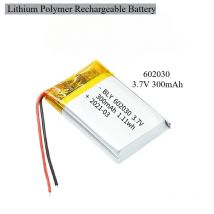 602030   3,7 V 300 mAh Polymer-Lithium-Ionen-Akku für Spielzeug, LED-Leuchten, Bluetooth-Lautsprecher, Beleuchtung, digitale Produkte