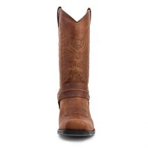 Herrenstiefel, handgefertigt, Herren-Stickerei, dicker Absatz, lange Stiefel, europäischer und amerikanischer Stil, Western-Cowboystiefel, Übergröße, US7,5–12