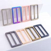 5 Stück Metallschieber Tri Glide verstellbare Gürtelschnalle für Geldbörse, Gurtband, Schuhe, Kleidung, Lederteil, Zubehör