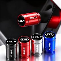 4Pcs KIA Metal Tire Valve Caps Car Tyre Air Stems Cover For KIA EV6 Stinger RIO Sorento Picanto Ceed Borrego Syros K4 K5 K8 K9