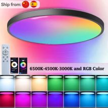 Plafoniere a LED intelligenti controllo APP Bluetooth plafoniera 110-265V dimmerabile plafoniera RGB lampada da soffitto lampada da camera da letto
