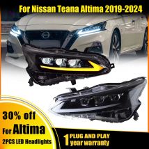Fari per auto a LED per Nissan Altima Teana 2019-2023 Animazione DRL Segnale di svolta sequenziale Lente Be-xeno 4 lenti basse e 6 alte