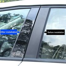 6 Stück glänzende schwarze Säulen pfosten Fenster tür verkleidungen Aufkleber Abdeckung Kits Auto Fit Ford Mondeo mk4 1, 5-1, 5 mk5/mk v5.9-2008