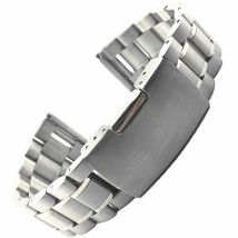 Replacement Solid 5beads Watch Band 14 16 18mm 19 20mm 21 22mm 24mm 26mm Watch Strap Stainless Steel Wrist Bracelet with Pins