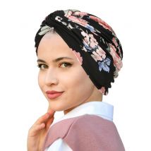 Trendy Print Women Muslim Hijab Caps Wrap Head Indian Turban Bonnet Ladies Headdress Islamic Clothing Accessories