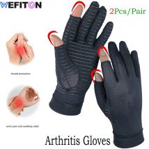 Kupfer-Arthritis-Handschuhe (1 Paar) – Vollfinger-Kompression für Karpaltunnel, Handschmerzen und Schwellungen, Linderung, Sport, Männer und Frauen