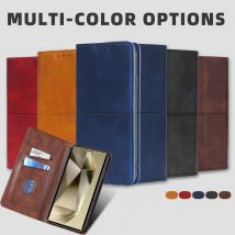 Fashion Book Style Cover für Samsung Galaxy S24 S23 S22 S21 Ultra Plus Fe Magnet Flip Phone Case für Galaxy S24 mit Kartens teck platz