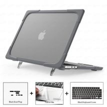 Laptop-Hülle für MacBook Air 13 M3 2024, Modell A3113 mit staubdichtem Stecker und Touch-Film und Tastaturabdeckung, M2 Air 15 2023 Standabdeckung