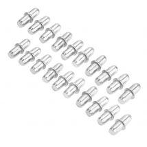 20Pc Metall Regal Halter Schrank Schrank Regal Unterstützung Pins Studs Pegs Möbel Regale Lagerung Bad Dusche Glas Halterung