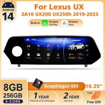 UX200 Android14 Per Lexus UX250h 2019 2023 Autoradio Carplay Android Auto Navigazione Autoradio Qualcomm Lettore Multimediale