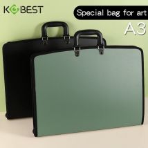 Kobest Tragbare Aktentasche mit großem Fassungsvermögen, A3-Malerei, Kunsttasche, Skizzenpapier, Aufbewahrung, Fotoauswahl im Freien