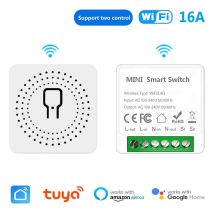 16A MINI Wifi FAI DA TE Smart Switch Casa Relè di controllo a 2 vie Smart LIfe APP Controllo remoto Il timer funziona con Alexa Google Home Alice