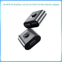 Hdmi-kompatibler splitter 4k schalter bidirektional 1x2/2x1 hd 2 in 1 out für ps4/5 tv box switcher adapter