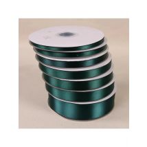 (Choose Size) 91 meters Dark Green Gift Packing Satin Ribbon for Wedding Party Decoration DIY Handmade Crafts Garment Materials