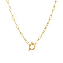 100% Stainless Steel Heavy Duty Chain Necklace For Women Gold/Silver Color Metal Oval Link Chunky Chain Choker Necklaces