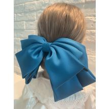 Hohe Qualität Bogen Haarnadel Frauen Beliebte Kopfbedeckung Satin Feste Haarspange Große Retro Kopfschmuck Pferdeschwanz Clip Haarschmuck