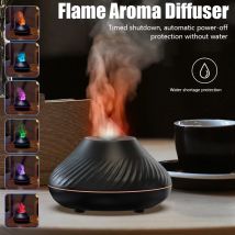 Flammen aroma Diffusor Luftbe feuchter Home Ultraschall Nebel Maker Nebel gerät ätherisches Öl Diffusor mit LED Farbe Flammen lampe Reiniger