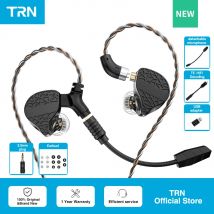 TRN Mars Hifi Auricolare In-Ear Triplo Ibrido 1DD + 1BA + 1Driver di Vibrazione Monitor DJ Cablati Cuffie TRN Negozio Ufficiale