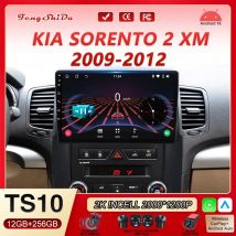 10-calowe radio samochodowe Carplay Android 16 do KIA SORENTO 2 XM 2009 - 2012 Odtwarzacz multimedialny Dotykowy ekran 4G Wifi Inteligentny system