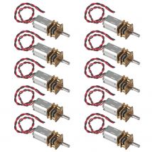 10pcs Mini Micro N20 Gear Motor DC 3V-6V Slow Speed Full Metal Gearbox DIY Robot Car N20 Gear Motor