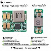 1 Stück LC-Filtermodul 5V/12V 3A Regler oder 50V 3A Rauschunterdrücker für FPV-Drohne/Roboter – Schutz umgekehrter Polarität, ultraleicht