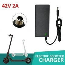 Brandneues Netzteil AC 100–240 V, Schwarz, DC 42 V, 2 A, Zubehör für Elektroroller, US/EU/UK-Stecker für 24–36 V Lithium-Batterie