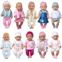 2023 inverno Nuovo vestito superiore per bambola rinata da 17 pollici 43 cm vestiti per bambole, accessorio per bambole.