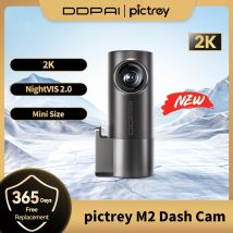 2025 Nuovo Dash Cam Pictrey M2 Risoluzione 2K Controllo vocale intelligente Supporto 24 ore Monitor di parcheggio Visione notturna Telecamera per auto Dashcam