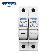 1P 2P uchwyt bezpiecznika DC 10*38mm wysokiego napięcia Solar PV 1100V TOMZN TOPV-30 podstawa System