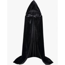 Świąteczny płaszcz Grim Reaper Aksamitna długa peleryna z kapturem Unisex dla Diabła Czarownica Czarodziej Halloween Boże Narodzenie Cosplay płaszcz